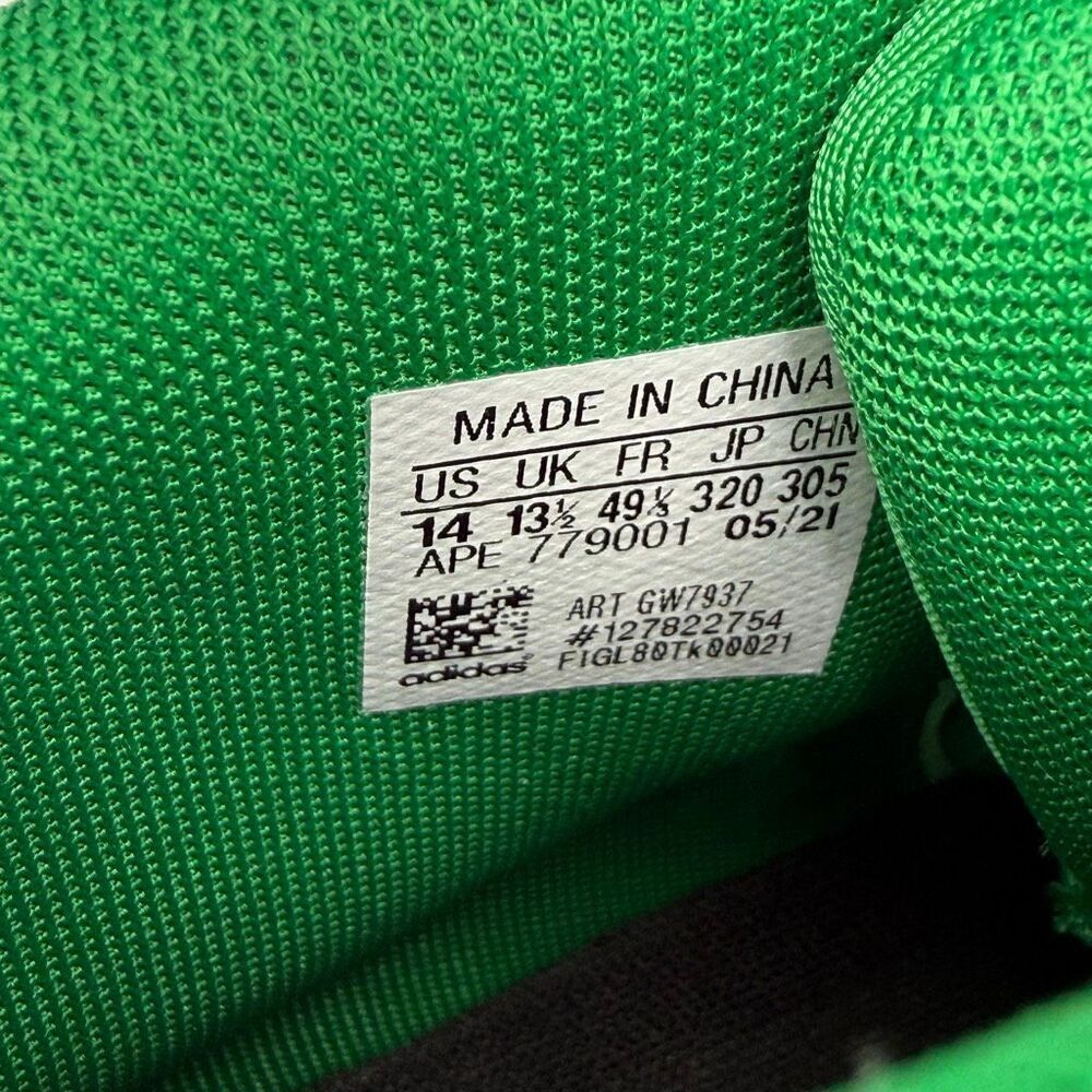 Adidas SM Exhibit A Mid Basketball Sneakers in Green White Lace Up - US Men’s Si - Picture 11 of 16